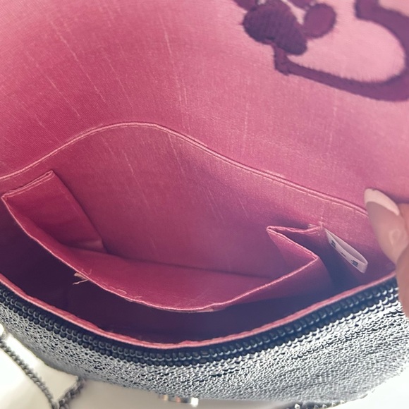 Mary Frances French Bulldog Pink and Black Beaded Bag - Picture 5 of 5